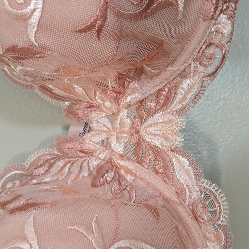 Soma Sensuous Sides Full Coverage Lace Peach Bra Size 40DD NWT - Picture 3 of 8